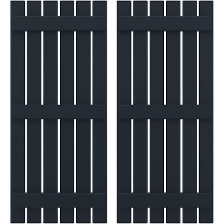 Americraft 6-Board (3 Batten) Exterior Real Wood Spaced Board-n-Batten Shutters, ARW401SB623X74OBH